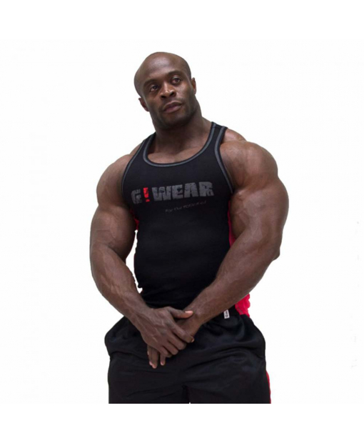 G!WEAR rib tanktop Black/Rad