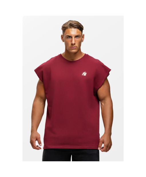 Футболка Bouse Cut Off Burgundy1