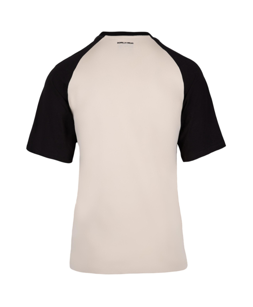 Logan Oversized T-Shirt Beige/Black
