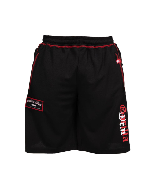 Marlow Mesh Shorts Black/Red2