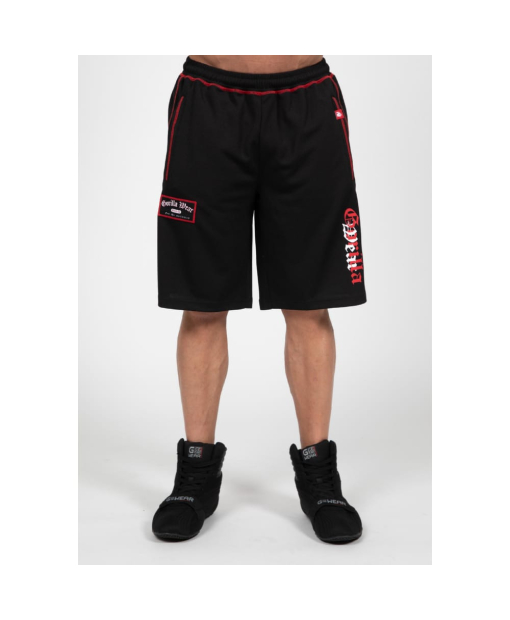 Marlow Mesh Shorts Black/Red5