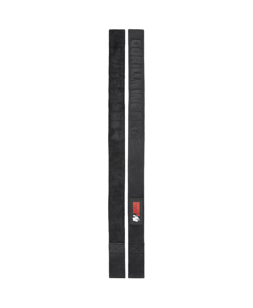 Leather Lifting Straps Black