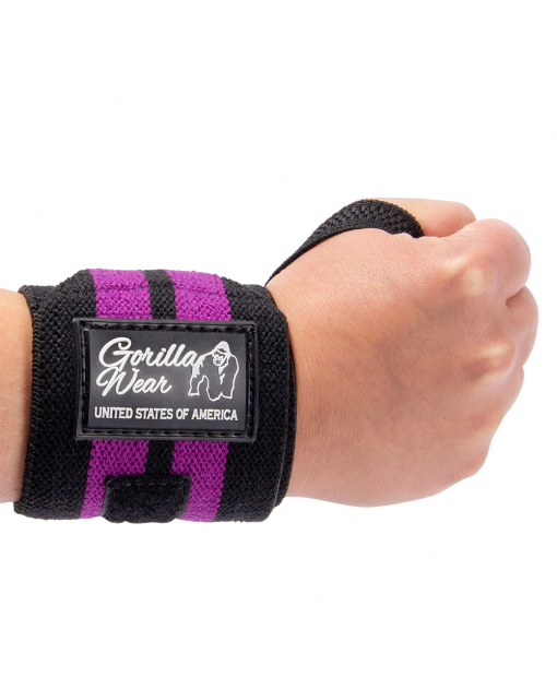 Women's Wrist Wraps Black/Purple