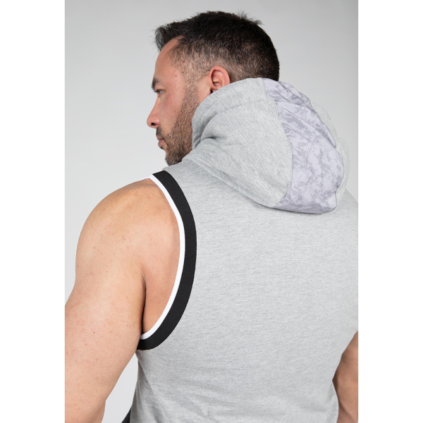 Loretto Hooded Tank Top Gray