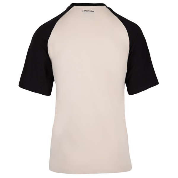 Logan Oversized T-Shirt Beige/Black