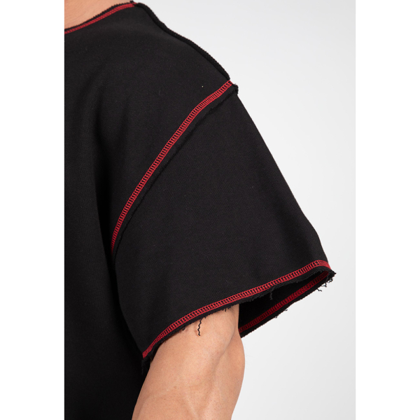 Wallace Workout Top - Black/Red