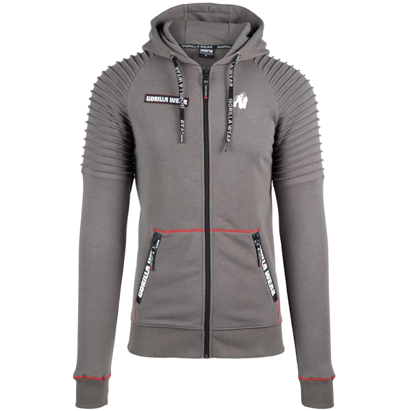 Georgia Zipped Hoodie Gray