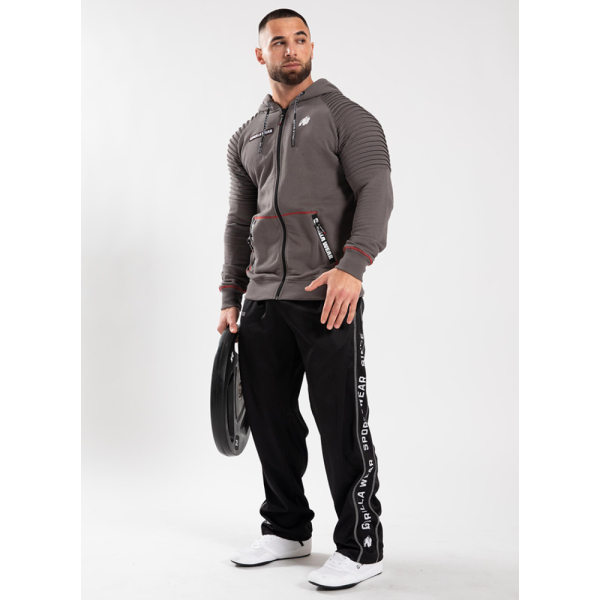 Georgia Zipped Hoodie Gray