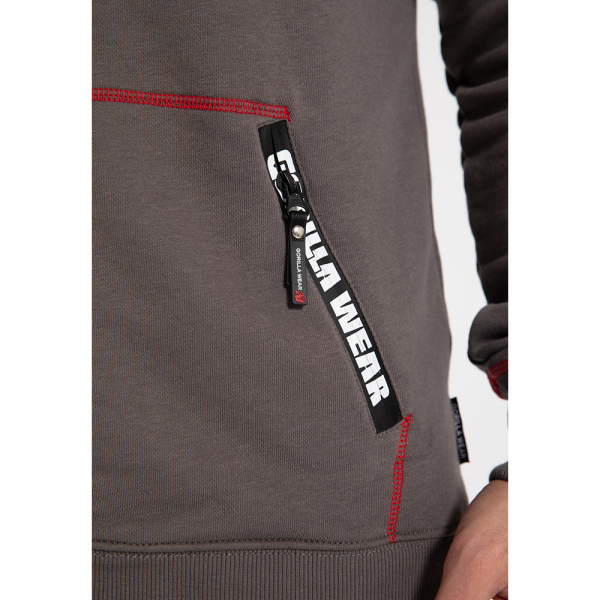 Georgia Zipped Hoodie Gray
