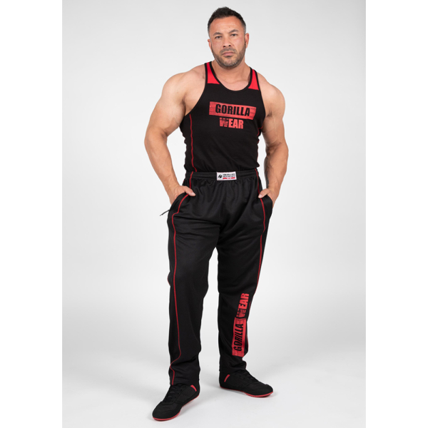 Wallace Mesh Pants - Black/Red