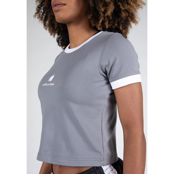 New Orleans Cropped T-Shirt Gray