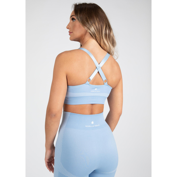 Selah Seamless Sports Bra Light Blue