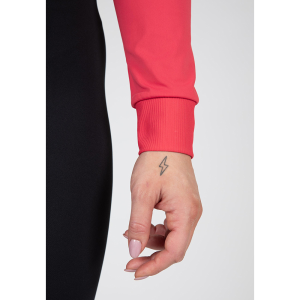 Zion Cropped Hoodie Red