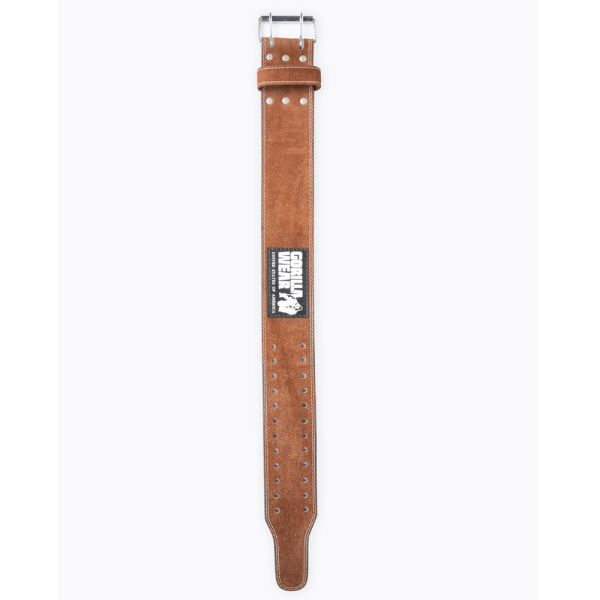 Gorilla Wear 4 Inch Leather Lifting Belt Brown