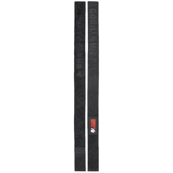 Leather Lifting Straps Black